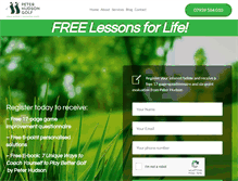 Tablet Screenshot of peterhudsongolf.com